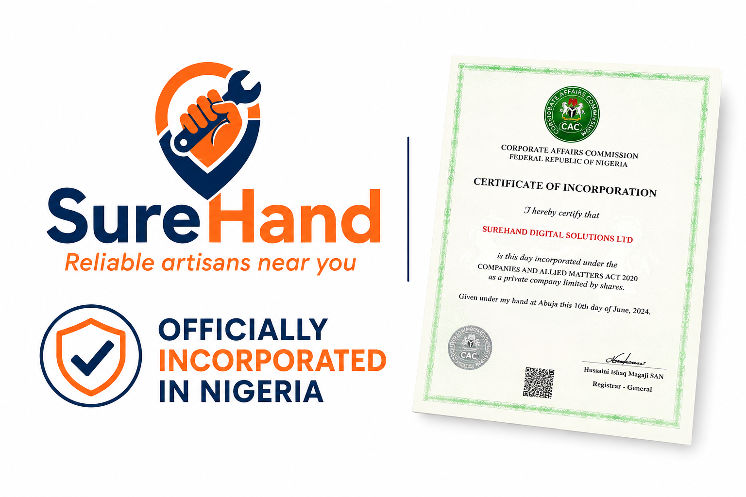 SureHand Is Officially Incorporated in Nigeria: A New Chapter Begins