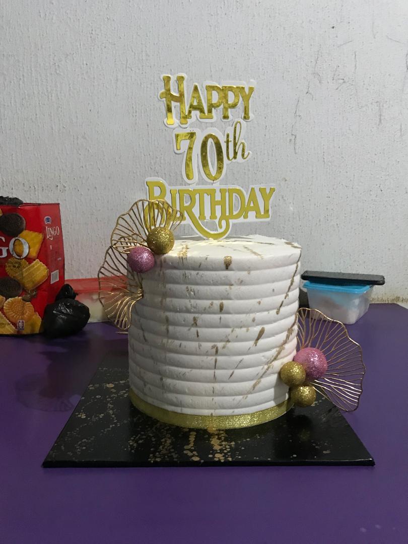 70th Birthday Cake